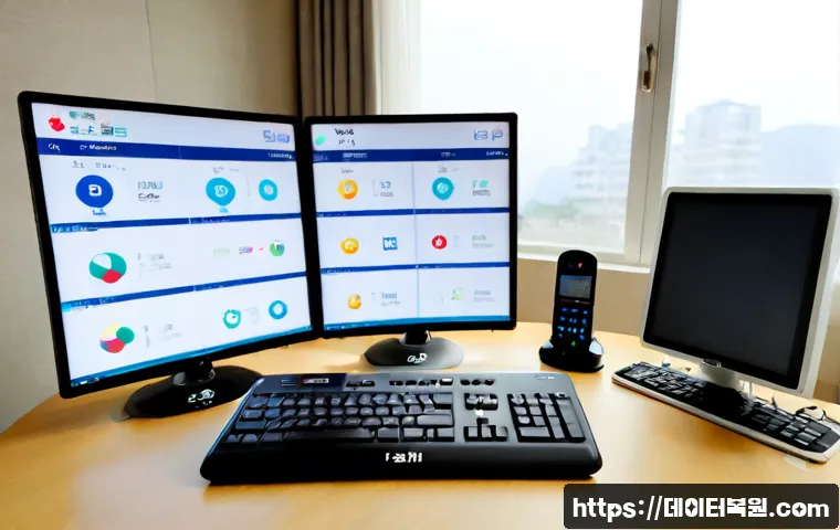 원지동 USER_MODE_HEALTH_MONITOR - Photorealistic remote health-monitoring workstation in a quiet suburban Seoul district apartment, du...