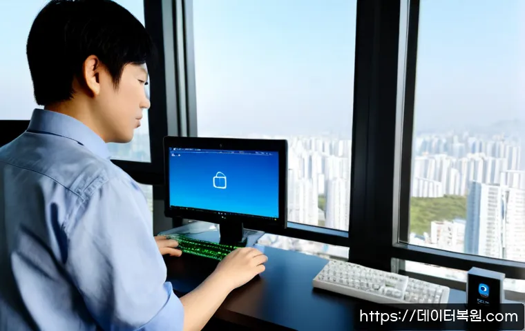 신길동 STATUS_KERNEL_MODULE_ACCESS_DENIED - Photorealistic remote-support workstation in a compact Singil-dong apartment office, dual monitors s...