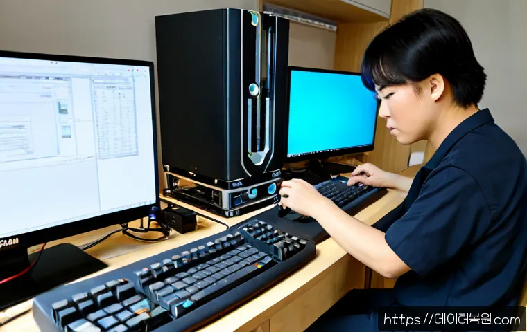 화곡동 워크스테이션출장방문수리점 - Photorealistic onsite workstation repair inside a compact Hwagok-dong apartment study, technician ca...