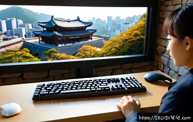 성북동 press f4 key - Photorealistic architectural workstation in a quiet hillside studio, designer pressing the F4 key on...