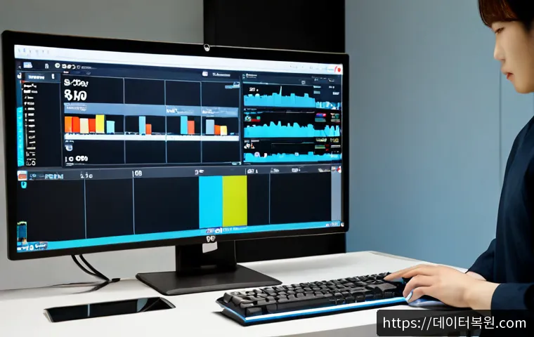 한남동 USER_MODE_HEALTH_MONITOR - Photorealistic premium workstation in a quiet Hannam-dong apartment studio, desktop health-monitorin...