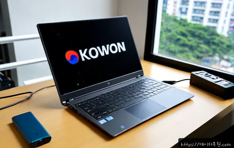 노원구 노트북 laptop 출장방문수리점 - Photorealistic laptop visiting repair technician servicing an ultrabook on a tidy apartment desk in ...