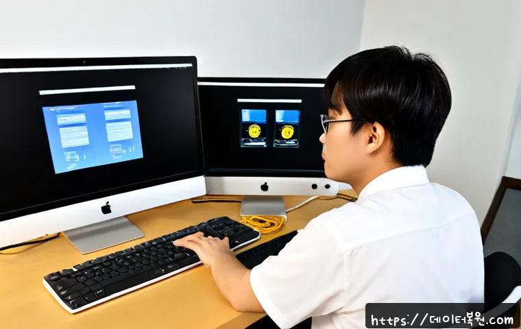 송파동 STATUS_SYSTEM_LICENSE_INVALID - Photorealistic product-design workstation in a Songpa-dong apartment office, dual monitors displayin...