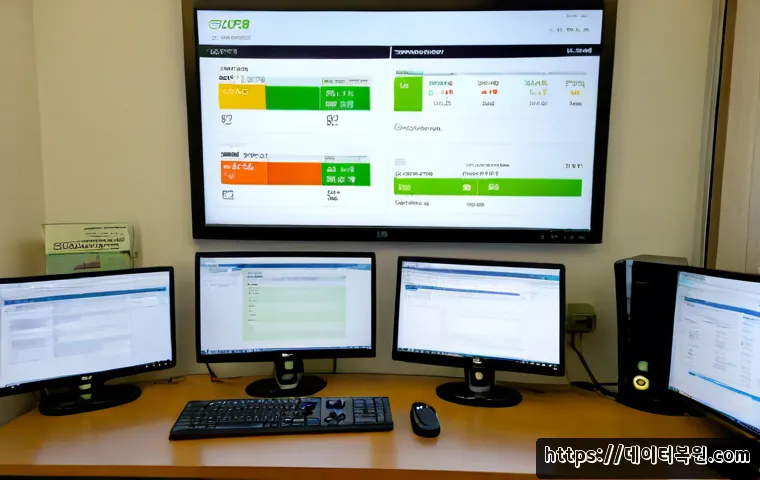 소하동 MULTIPLE_IRP_COMPLETE_REQUESTS - Photorealistic remote-support workstation in a quiet apartment office near a Korean suburban rail di...