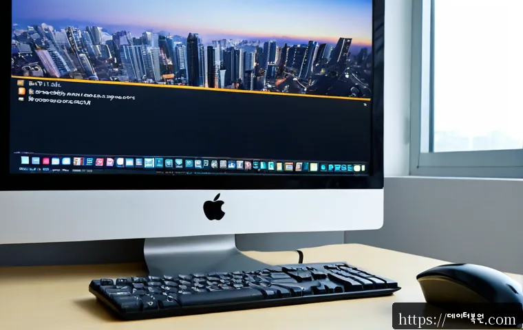 길동 운영체제 os 재설치 포맷 초기화 - Photorealistic remote IT support scene in a tidy Gil-dong apartment office, desktop computer showing...