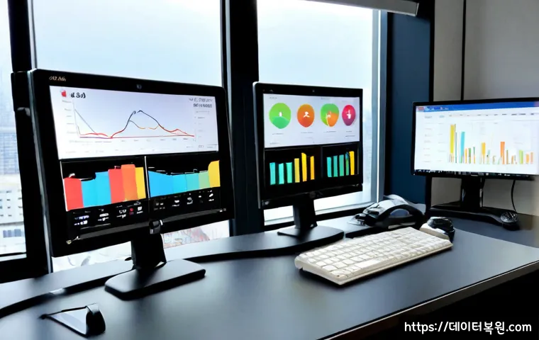 신평동 USER_MODE_HEALTH_MONITOR - Photorealistic health-monitoring workstation in a compact Sinpyeong-dong apartment office, dual disp...