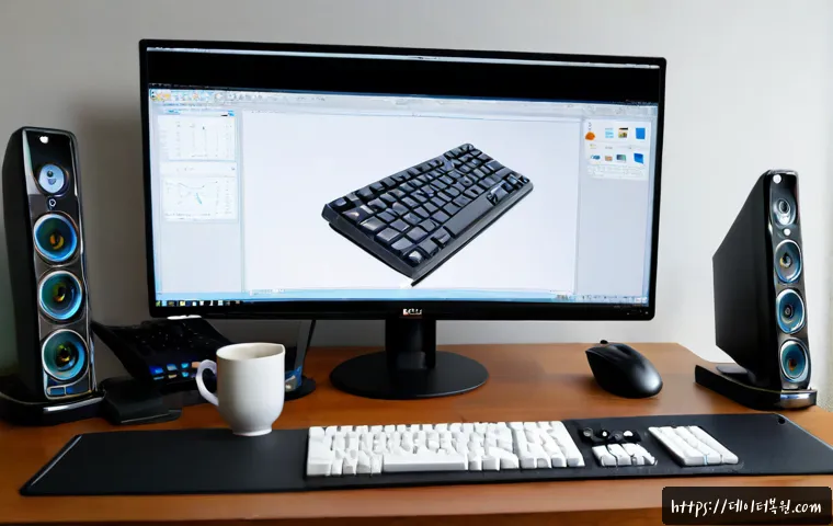 체부동 STATUS_FLOAT_UNDERFLOW - Photorealistic remote-support workstation in a compact traditional Korean neighborhood office, dual ...