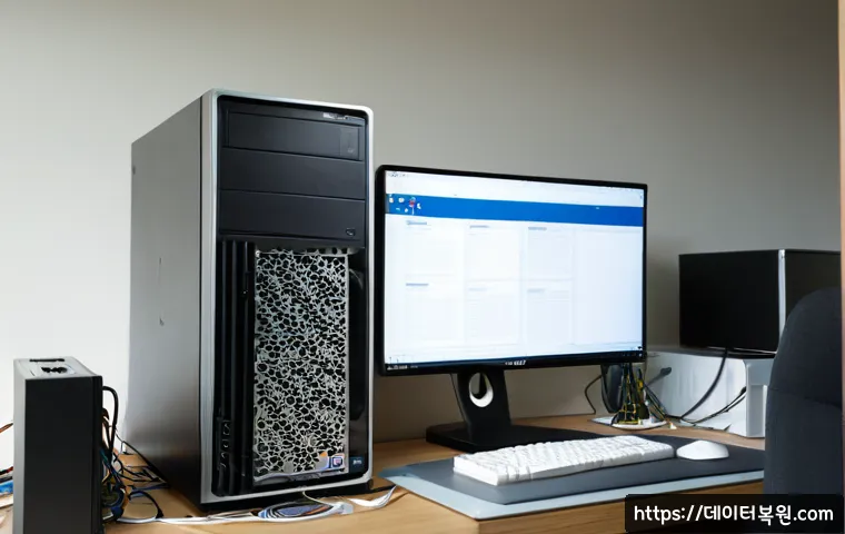용두동 운영체제 os 재설치 포맷 초기화 - Photorealistic computer repair workstation in a compact Yongdu-dong apartment office, technician rei...