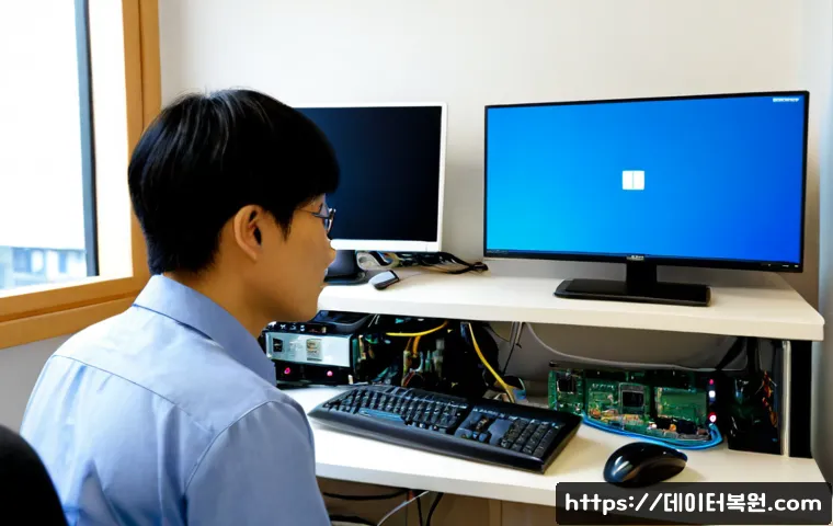 행신동 WHEA_UNCORRECTABLE_ERROR - Photorealistic remote-support workstation in a compact apartment office near a suburban rail distric...