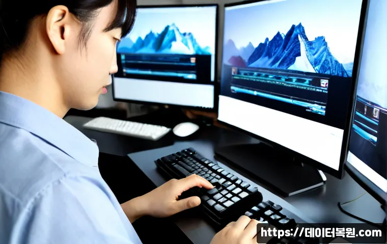신내동 Press Ctrl Alt Del to restart - Photorealistic IT support scene in a compact Sindang-dong style apartment office, technician pressin...
