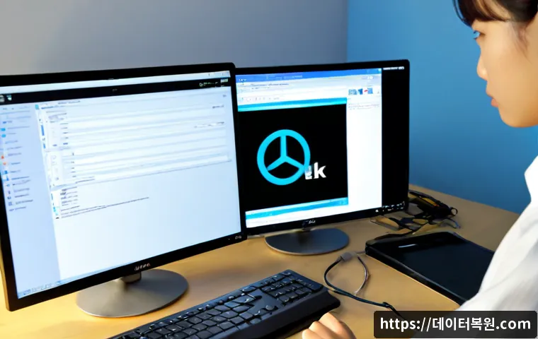 하안동 STATUS_FILE_WRITE_FAILURE - Photorealistic IT support workstation in a bright apartment office near a quiet hillside neighborhoo...