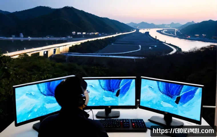 옥수동 KERNEL_MODE_HEAP_CORRUPTION - Photorealistic remote-support workstation in a quiet hillside apartment overlooking the Han River, d...