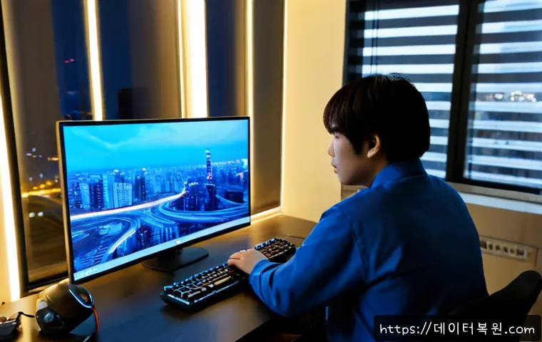신천동 CRITICAL_OBJECT_TERMINATION - Photorealistic remote-support workstation in a compact Sincheon-dong apartment office, dual monitors...