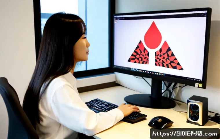 중림동 프리도스 윈도우설치 - Photorealistic desktop workstation in a compact Jungnim-dong apartment office, newly assembled unbra...