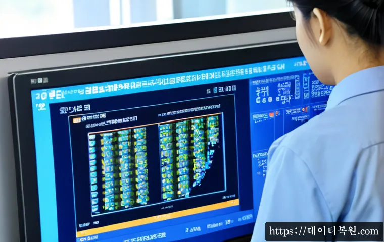 대자동 STATUS_KERNEL_STACK_CORRUPTION - Photorealistic Daejeon Yuseong district engineering workstation, concerned technician viewing a blue...