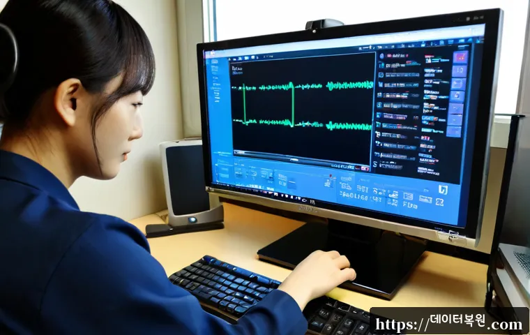 중림동 ATTEMPTED_EXECUTE_OF_NOEXECUTE_MEMORY - Photorealistic remote-support workstation in a compact Jungnim-dong office, desktop monitor showing ...