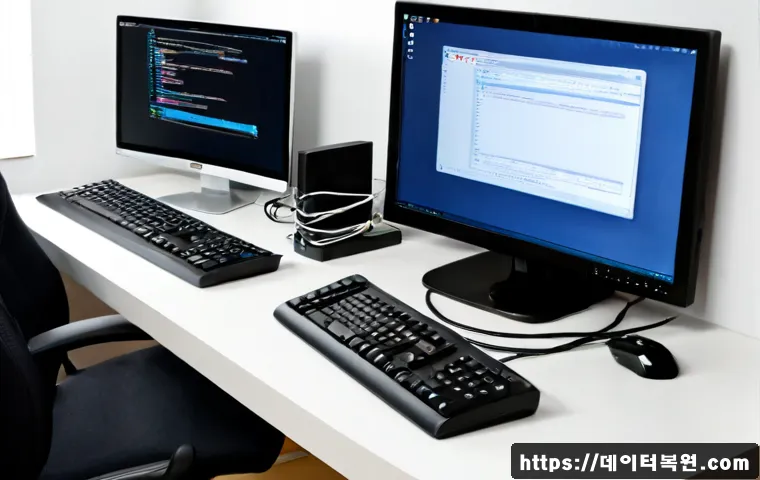 삼각산동 맥윈도우 부트캠프_bootcamp 재설치 포맷 초기화 - Photorealistic remote-support workstation in a compact apartment near Bukhansan, sleek silver all-in...