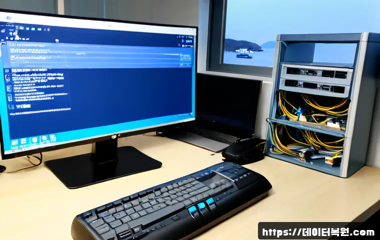 봉래동 DRIVER_CAUSED_SYSTEM_CRASH - Photorealistic remote-support workstation in a compact Bongnaedong office, desktop PC displaying a b...