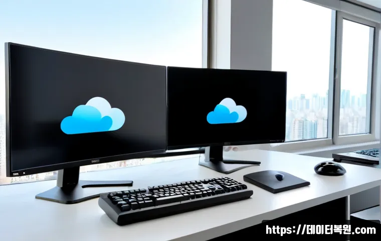 삼송동 STATUS_IMAGE_INVALID - Photorealistic modern remote-support workstation in a bright apartment office near Samsong, dual mon...