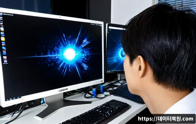 조원동 STATUS_KERNEL_MODE_EXCEPTION - Photorealistic PC repair workstation in Jowon-dong, Suwon, a technician diagnosing a desktop tower b...