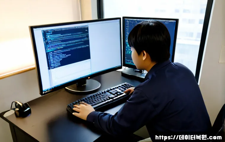 태전동 ubuntu재설치 포맷  초기화 - Photorealistic IT support workstation in a quiet Taejeon-dong apartment, technician reinstalling a L...