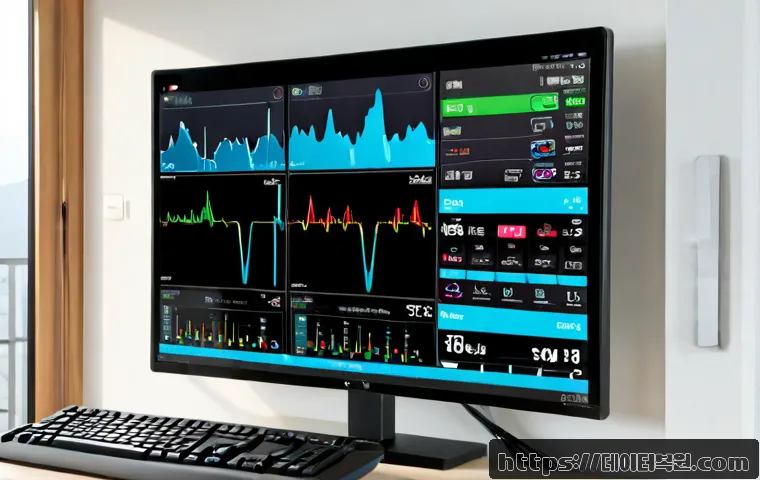 북한동 USER_MODE_HEALTH_MONITOR - Photorealistic remote health-monitoring workstation in a quiet apartment near Bukhansan foothills, d...
