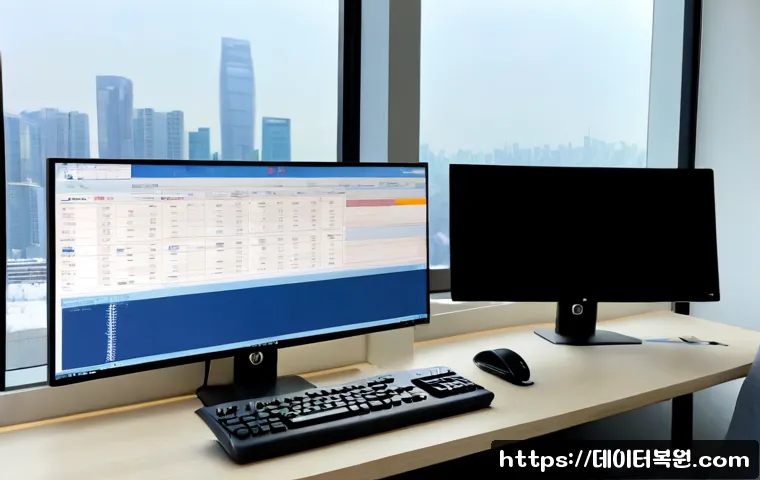 일산 STATUS_FLOAT_DIVIDE_BY_ZERO - Photorealistic remote-support workstation in a modern Ilsan apartment office, dual monitors showing ...