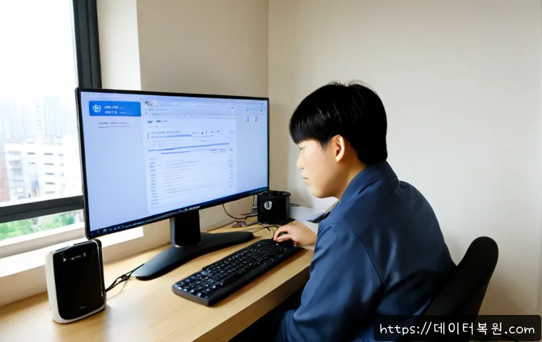 탄벌동 STATUS_FILE_INVALID - Photorealistic remote-support workstation in a compact apartment office in Tanbeol-dong, Korean resi...