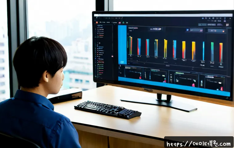 강서구 STATUS_SYSTEM_PROCESS_TERMINATED - Photorealistic IT support workstation in a modern office near a quiet western Seoul residential dist...