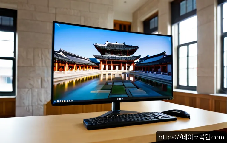 정동 STATUS_FLOAT_OVERFLOW - Photorealistic remote-support workstation in a refined historic district office, ultrawide monitor d...