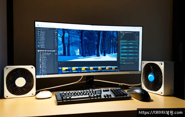 불광동 VIDEO_TDR_FAILURE - Photorealistic remote IT support workstation in a compact Bulgwang-dong apartment office, dual monit...