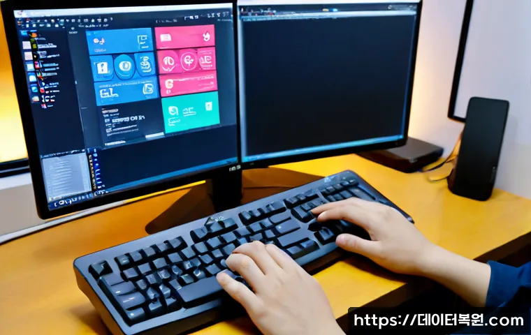 이태원 CRITICAL_OBJECT_TERMINATION - Photorealistic remote-support workstation in a compact Itaewon apartment office, desktop monitor sho...