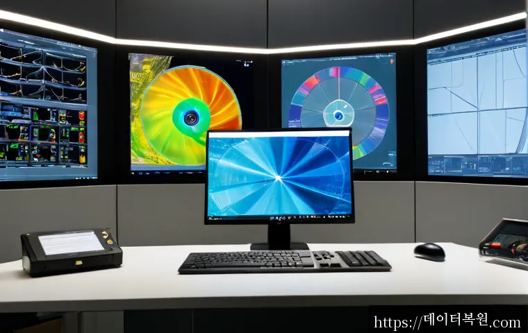 풍동 STATUS_ILLEGAL_INSTRUCTION - Photorealistic engineering workstation in a wind-tunnel research lab, aerodynamicist viewing a detai...