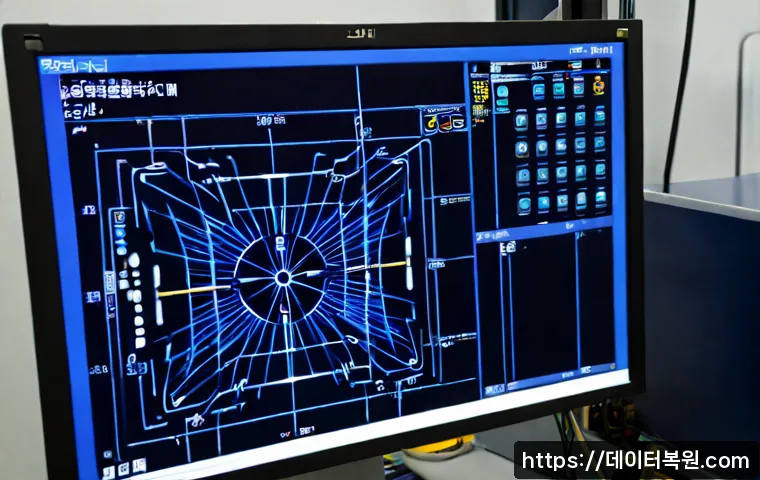 예지동 MACHINE_CHECK_EXCEPTION - Photorealistic compact precision-tool workshop in Yeji-dong, Seoul, a workstation monitor showing a ...