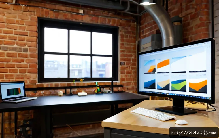 성수동 STATUS_FILE_IN_USE - Photorealistic product design workstation inside a renovated red-brick warehouse studio in Seongsu-d...