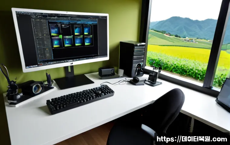 남종면 워크스테이션출장방문수리점 - Photorealistic remote-support technician repairing a high-performance desktop workstation in a quiet...
