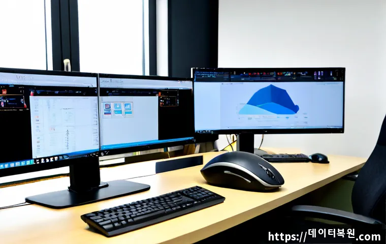 온수동 프로그램응답없음 - Photorealistic IT support scene in a compact office near Onsu, Seoul, an exhausted worker facing a d...