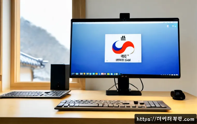 청운동 부트캠프설치 - Photorealistic remote IT support scene in a refined Cheongun-dong home office, technician configurin...