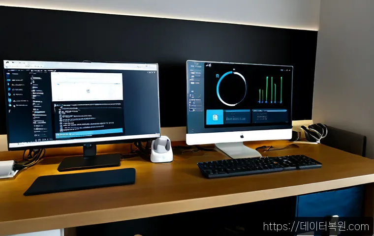송파동 운영체제 os 재설치 포맷  초기화 - Photorealistic remote-support scene in a tidy Songpa-dong apartment office, desktop workstation disp...