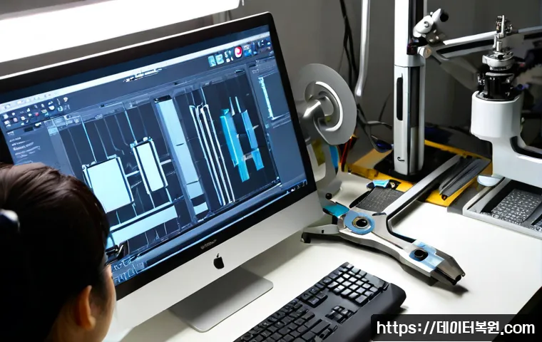 입정동 STATUS_KERNEL_CONNECTION_TIMEOUT - Photorealistic product-design workstation in an Eulji-dong style metalworking studio, industrial des...