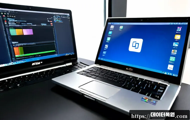 마장동 맥윈도우 부트캠프_bootcamp 재설치 포맷 초기화 - Photorealistic remote-support workstation in a compact Majang-dong office, sleek unbranded aluminum ...