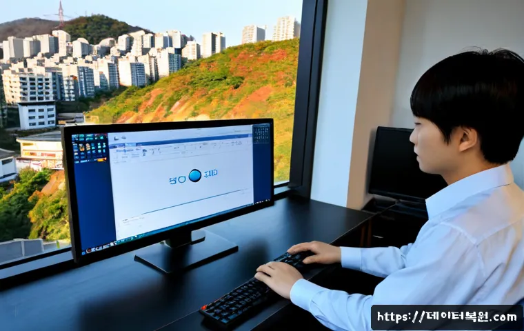 금호동 STATUS_FLOAT_DIVIDE_BY_ZERO - Photorealistic remote IT support workstation in a compact hillside apartment in Geumho-dong, dual mo...