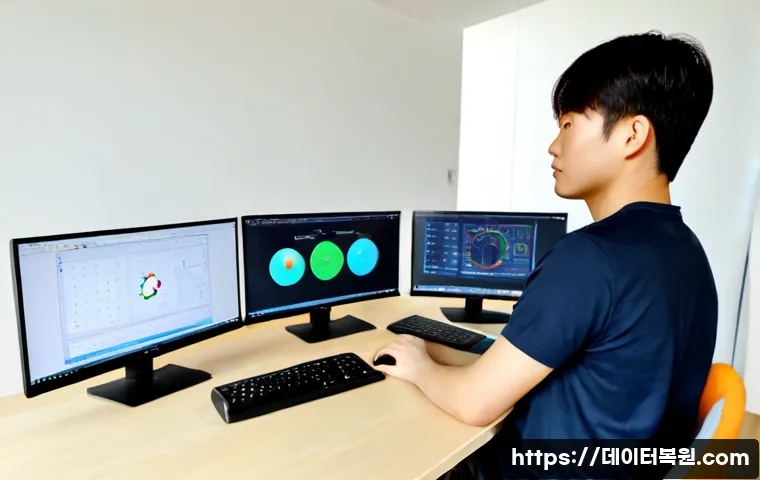 장위동 STATUS_FLOAT_INEXACT_RESULT - Photorealistic remote-support workstation in a compact Jangwi-dong apartment office, technician stud...