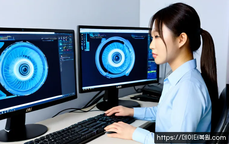 송천동 DRIVER_POWER_STATE_FAILURE - Photorealistic IT support workstation in Songcheon-dong, Seoul, a desktop computer frozen during a b...