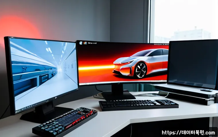 풍동 STATUS_SYSTEM_LICENSE_INVALID - Photorealistic aerospace engineering workstation, dual ultrawide monitors displaying a detailed 3D w...