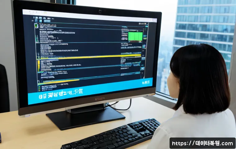수서동 부팅불가 - Photorealistic IT support scene in a modern apartment workspace in Suseo-dong, Seoul, a desktop towe...