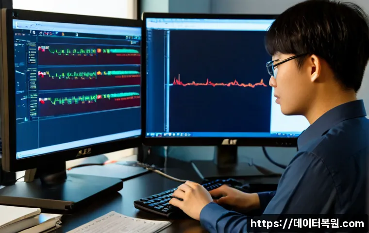풍납동 STATUS_KERNEL_BLOCKED - Photorealistic IT support workstation in a quiet Pungnap-dong apartment office, dual monitors showin...