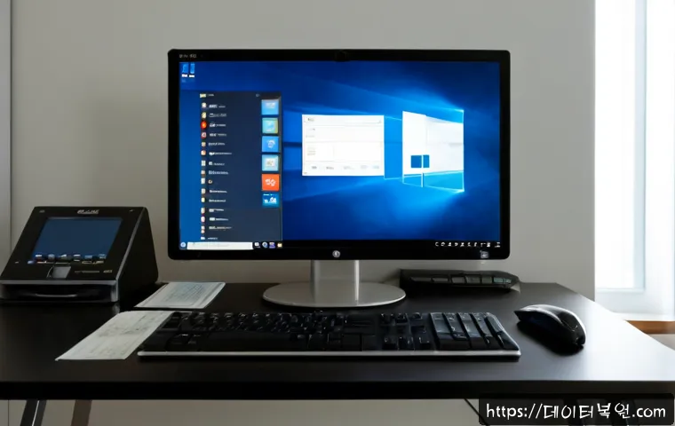 별양동 macosX재설치 포맷 초기화 - Photorealistic remote-support workstation in a quiet Beolyang-dong apartment office, sleek silver de...