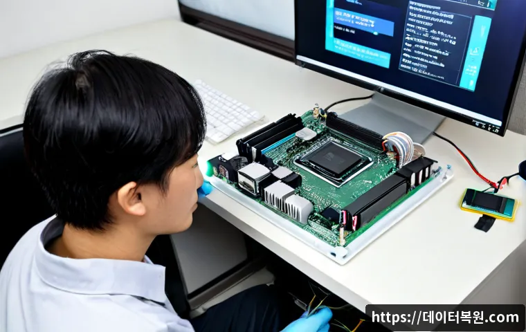 필운동 cpu조립 및 교체수리 - Photorealistic CPU replacement repair at a compact workstation in a quiet Pilun-dong apartment offic...