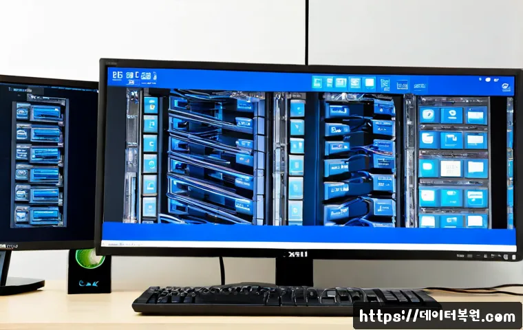 봉래동 INACCESSIBLE_BOOT_DEVICE - Photorealistic IT support workstation in Bongnaedong, Busan, desktop PC halted at a blue recovery-st...